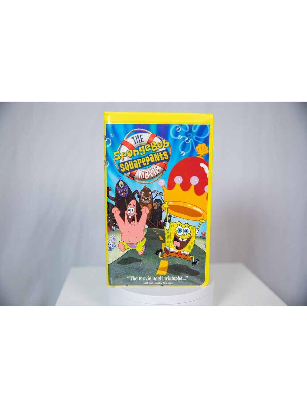 The SpongeBob SquarePants 2004 Movie VHS Tape Nickelodeon Rare Clamshell Case